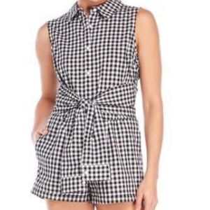 english factory romper gingham